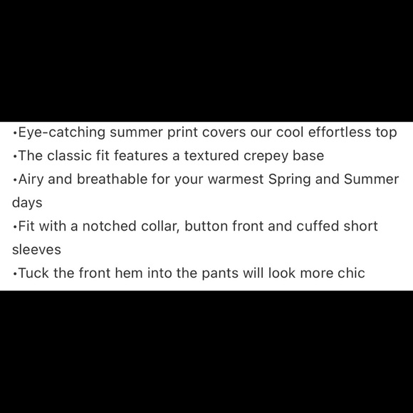 🍋HPx2🍋 XL Left•Yellow Print Floral Button-Up Top - Picture 4 of 6